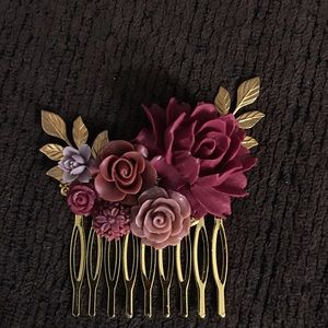 Decorative hair comb